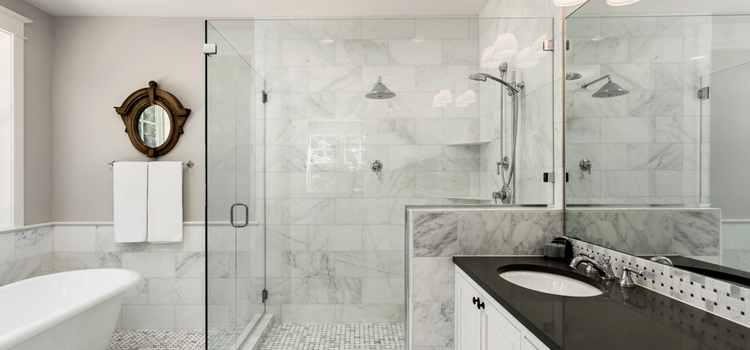 bathroom shower door installation in Hollywood